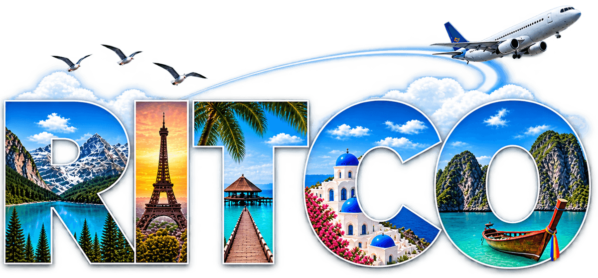 RITCO 3D Letters with World Landmarks and Airplane